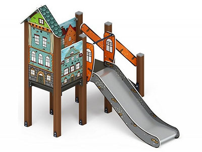 Горка Европейские улочки h=900