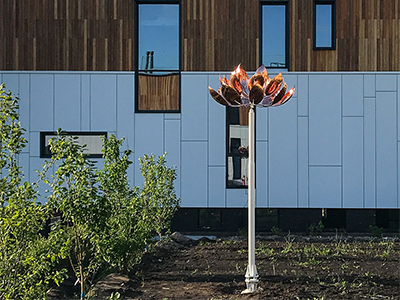 Медная скульптура Лотос