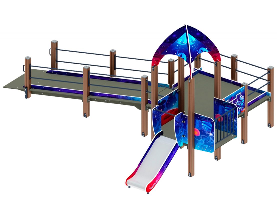 Горка Лунная база-5 h=750 - вид 5