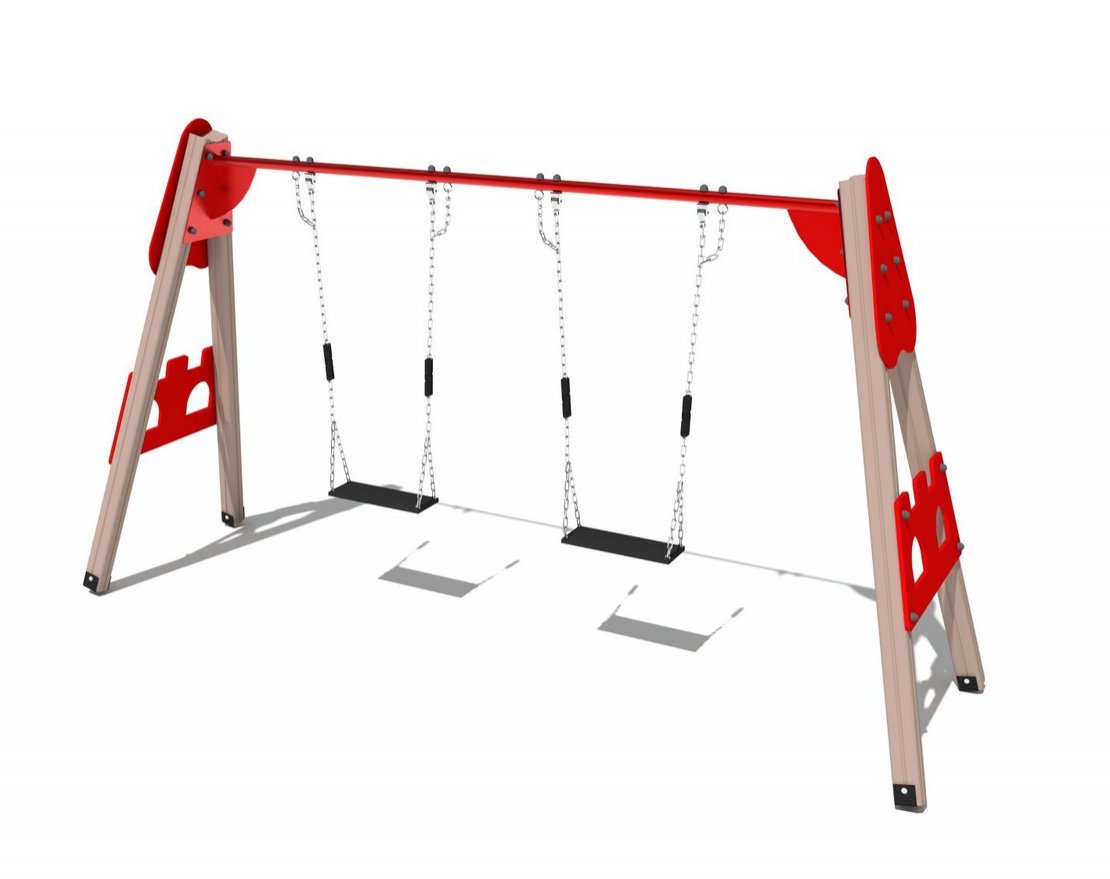 Качели деревянные Крепость ИО 01060 - вид 2