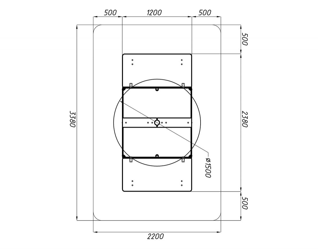 Песочница средняя Матрица-3 (с грибом) - вид 3